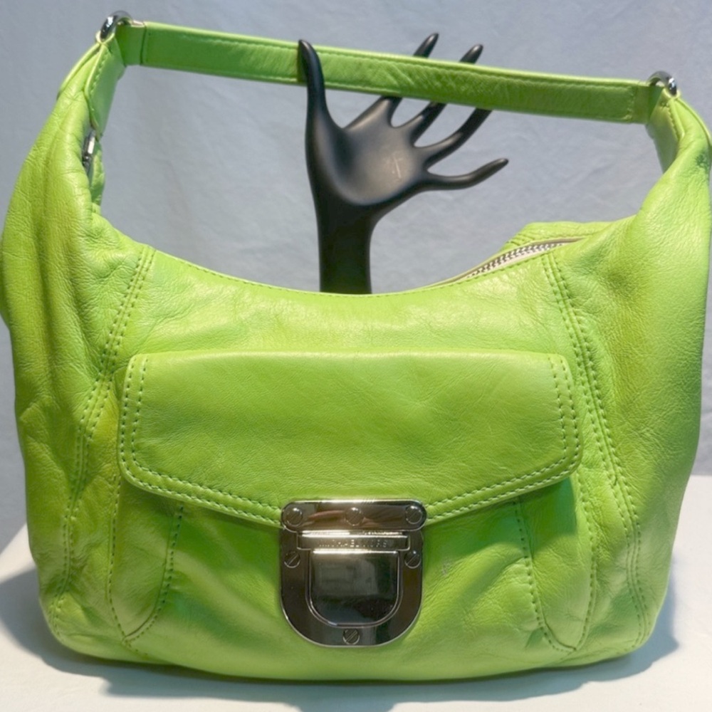 Michael Kors Vibrant Green Leather Bag